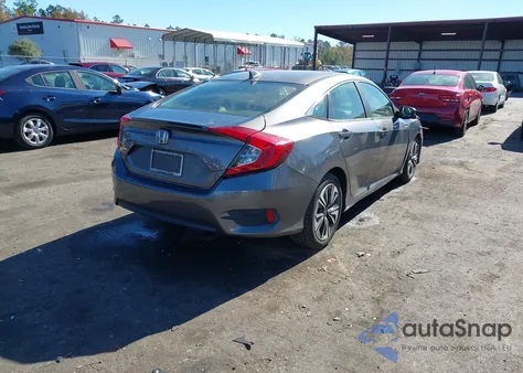 2018 Honda Civic Ex-T from USA, damaged, VIN JHMFC1F36JX008281